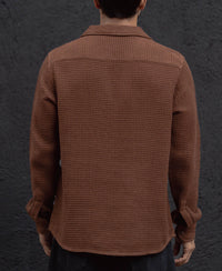 Brown Regular Fit Full Sleeves Shirt