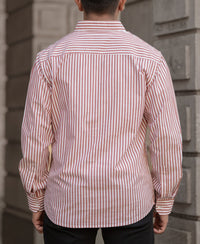 Rust Stripe Shirt 100% Cotton
