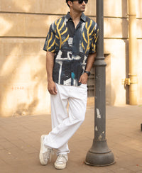 Multicolour Abstract Lightweight Printed Shirt