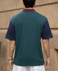 Multicolour Paneled T-Shirt