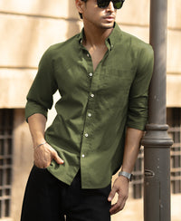 Green Lightweight Shirt 100% Cotton