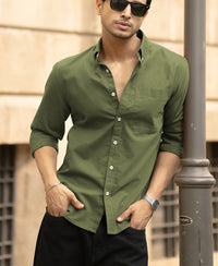 Green Lightweight Shirt 100% Cotton