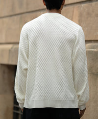 Off White Knitted T-Shirt