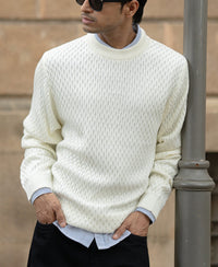 Off White Knitted T-Shirt