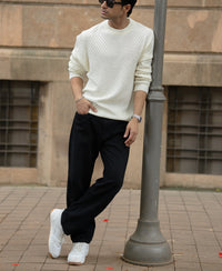 Off White Knitted T-Shirt