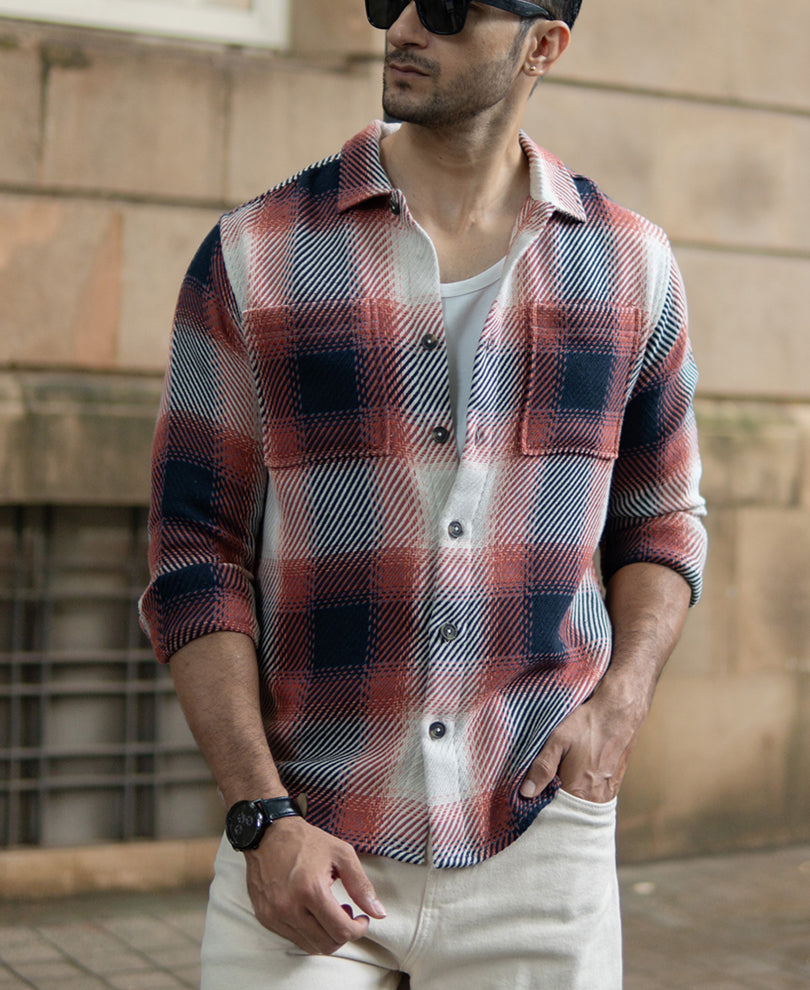 Multicolour Twill Checks Shirt