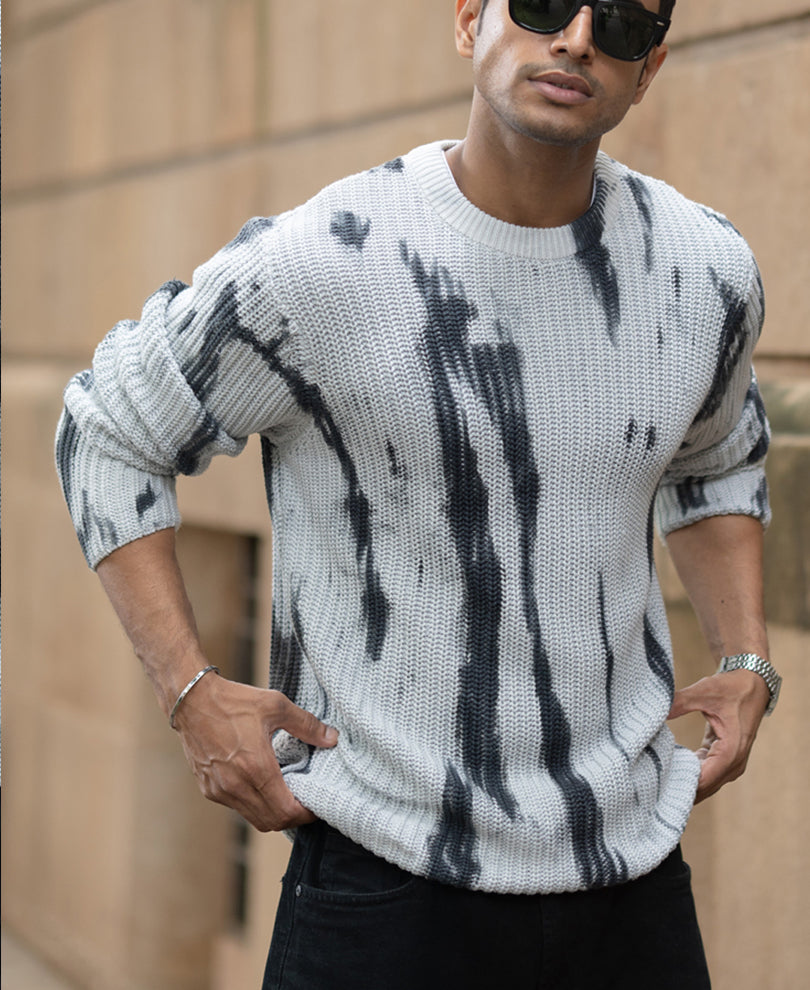 Light Grey Tie-Dye T-Shirt 100% Cotton