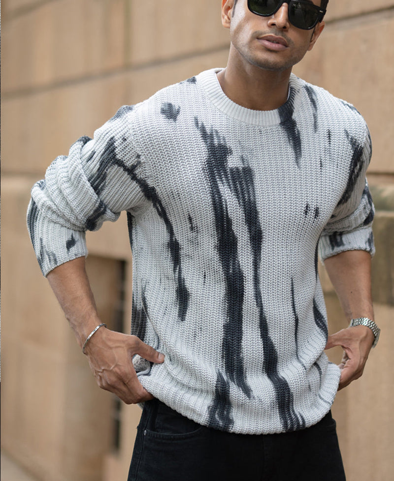 Light Grey Tie-Dye T-Shirt 100% Cotton