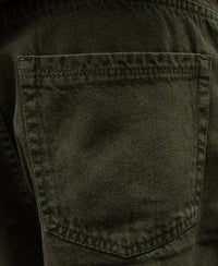 Olive Distress Baggy Jeans