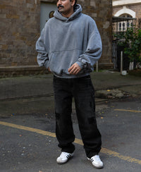 Black Distress Baggy Jeans