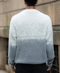 Grey Ombre Fuzzy T-Shirt