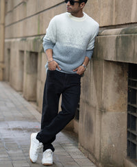 Grey Ombre Fuzzy T-Shirt