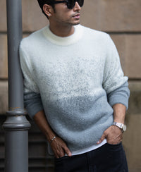 Grey Ombre Fuzzy T-Shirt