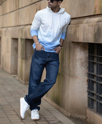 Blue Ombre Hoodie 100% Cotton