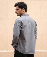 Grey Double Pocket Lightweight Shirt 100% Cotton
