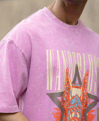 Light Pink Washed Graphic T-Shirt 100% Cotton