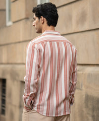 Rust Structure Stripe Shirt