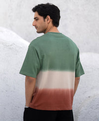 Green & Brown Ombre T-Shirt 100% Cotton