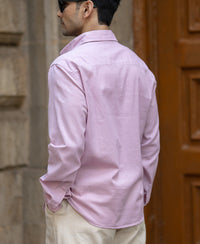 Light Pink Linen Blend Shirt