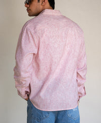 Red Pin Stripe Printed Shirt