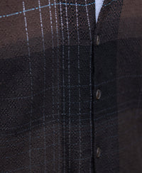 Brown Ombre Checks Shirt