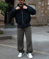 Dark Olive Washed Baggy Jeans 100% Cotton