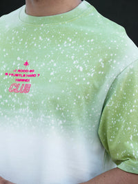 Green Ombre Graphic T-Shirt 100% Cotton