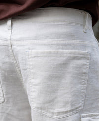 White Cotton Cargo Pant