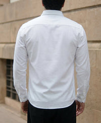White Double Cloth Shirt 100% Cotton