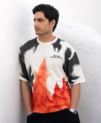 Multicolour Boxy Fit T-Shirt 100% Cotton