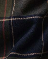 Olive Printed Checks Shirt