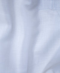 White Contrast Collar Kurta Shirt