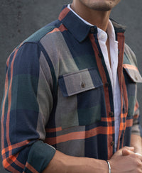 Multicolour Structure Checked Shirt