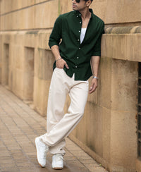 Emerald Green Oxford Shirt 100% Cotton