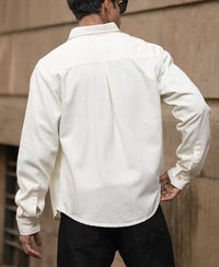 Off-White Structured Shirt With Pockets 100% Cotton