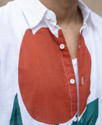 Tulip Print Lightweight Shirt 100% Cotton