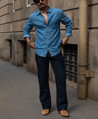 Raw Indigo Bootcut Jeans