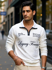 Off-White Contrast Embroidery T-Shirt