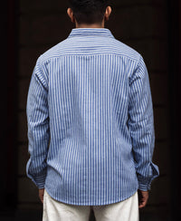 Blue Stripes Full Sleeves Shirt