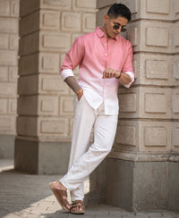 Coral Ombre Shirt 100% Cotton