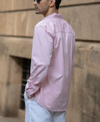 Pink Overdyed Structure Shirt 100% Cotton