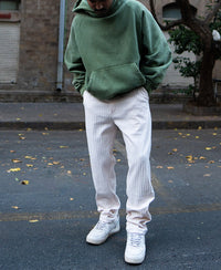 Light Fawn Crushed Regular Fit Track Pant