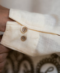 Cream Embroidered Kurta Shirt