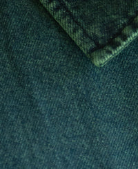 Teal Blue Tinted Zipper Shirt