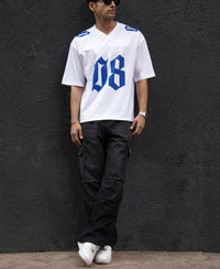 White Printed Jersey T-Shirt
