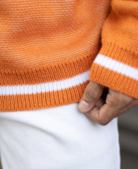 Orange Jacquard T-Shirt
