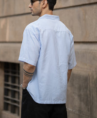 Blue Striped Print Shirt