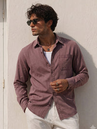 Rust Washed Structured Shirt