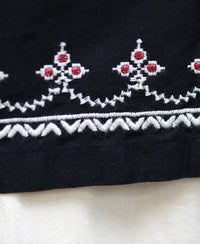 Black Embroidered Lightweight Shirt