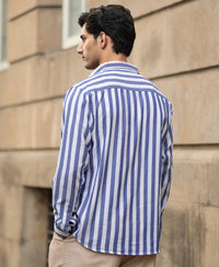 Blue Nautical Stripe Shirt 100% Cotton